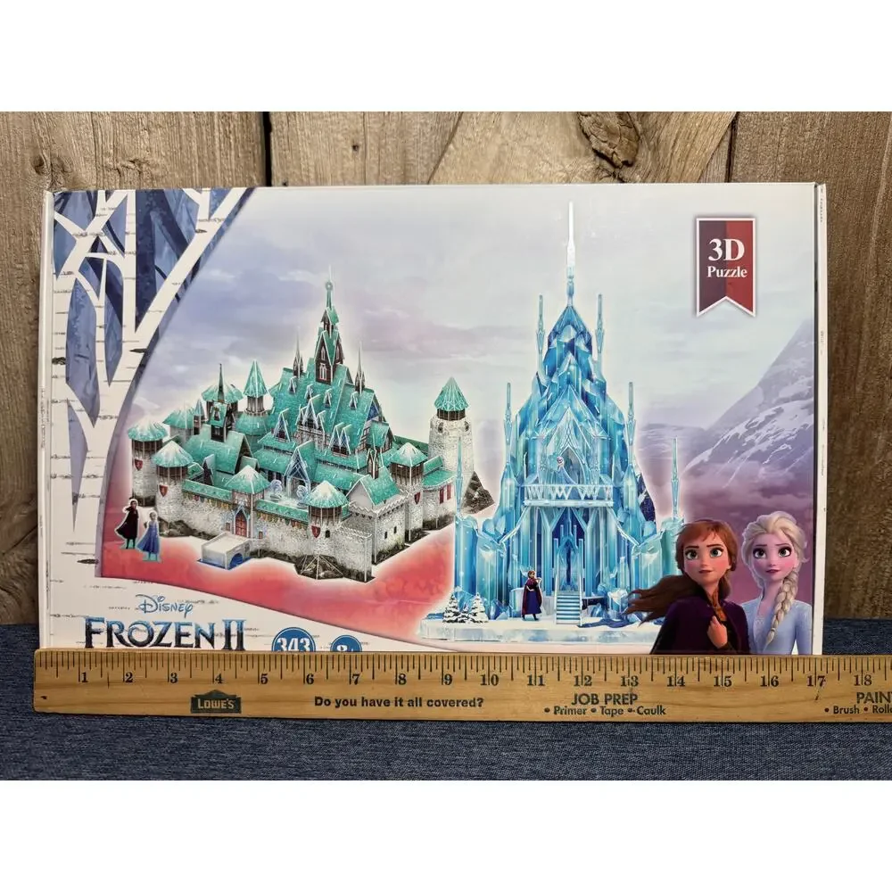 Disney Frozen II Arendelle Castle & Ice Castle 3D Puzzle 343 Pcs Age 8+ NEW
